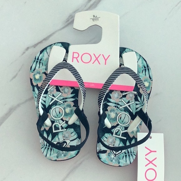Roxy Other - Roxy toddler girl sandals  flip flops floral size 10